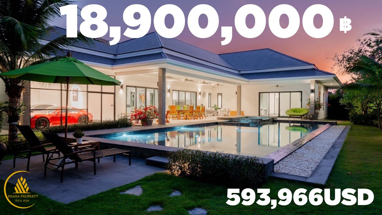 18,900,000THB(593,966USD) Luxury 4 Bedrooms Pool Villa At The Clouds Hua Hin – Cha-Am