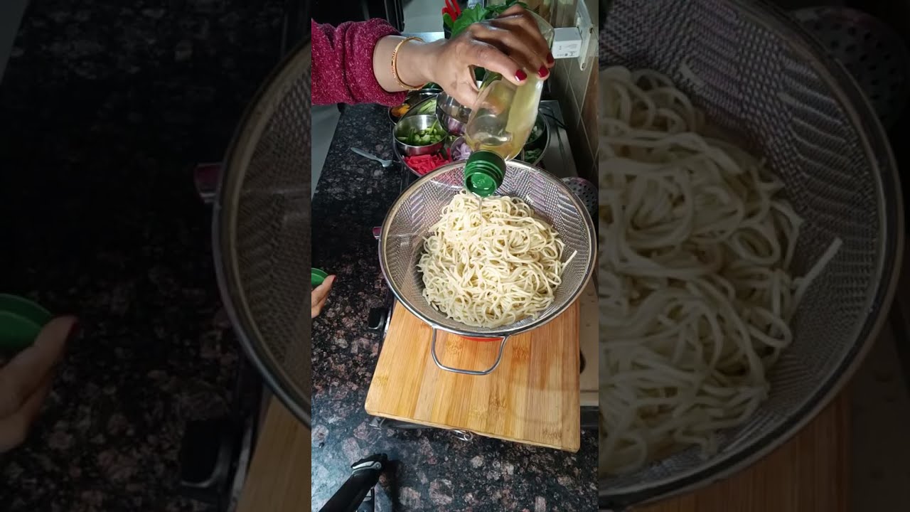 Aaj Maine Banaya Hakka Noodles 🩷🩵🩷