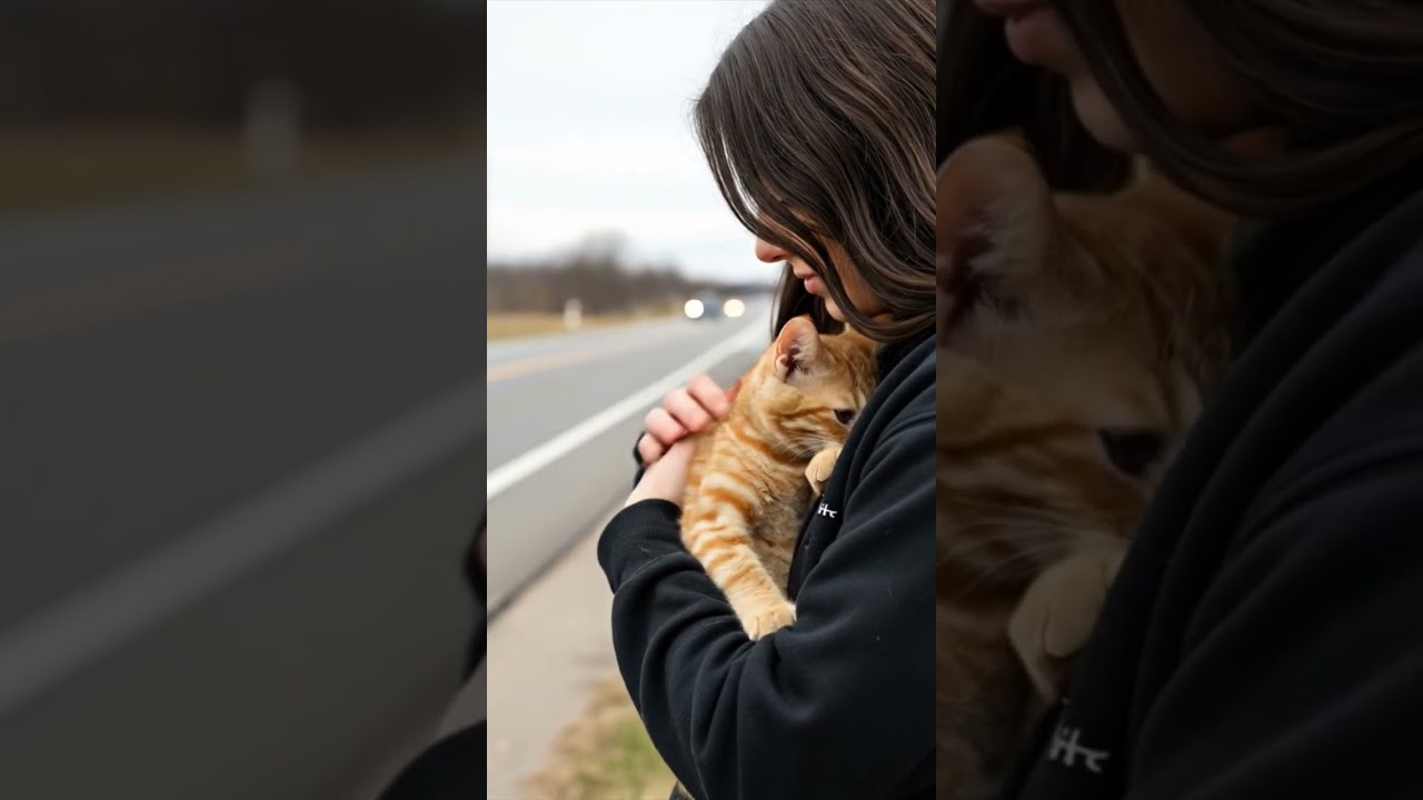 Cute cat loving 
