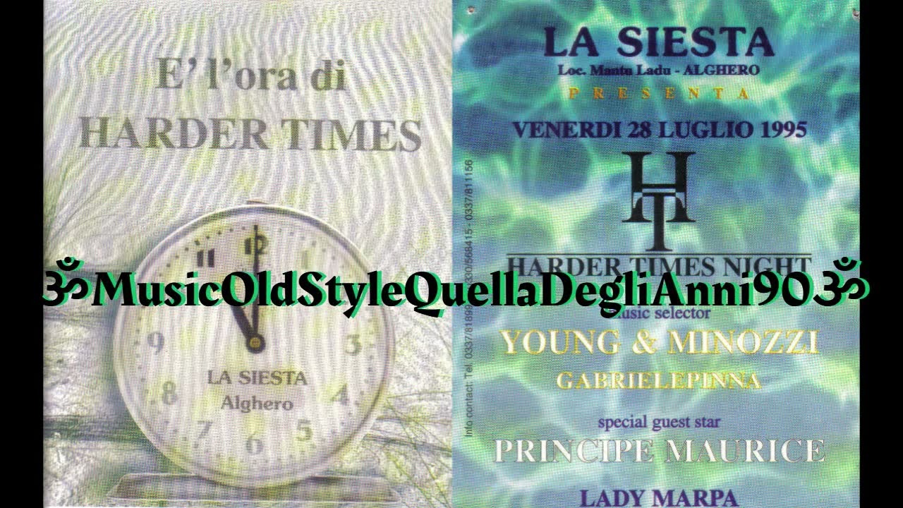 La Siesta - 28 Luglio 1995 -Dj Young & Dj Gabriele Pinna + Carlo P. & Principe Maurice