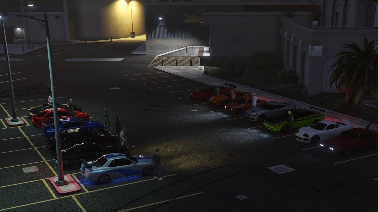 GTA5 Online Rassemblement Th&egrave;me Fast And Furious sur PS5 - Mrjksaw