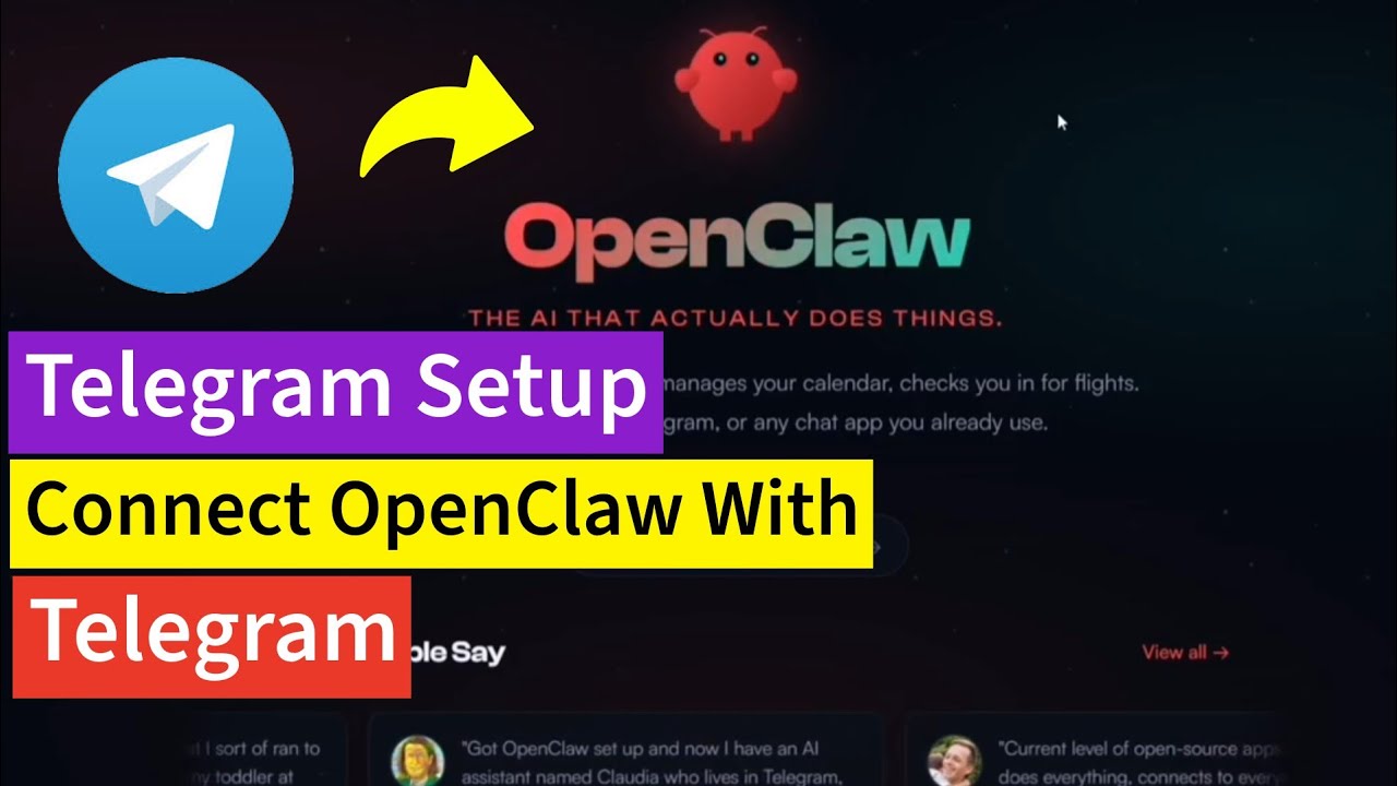 OpenClaw | Настройка Telegram | Как подключить OpenClaw к Telegram | ClawdBot, MoltBot