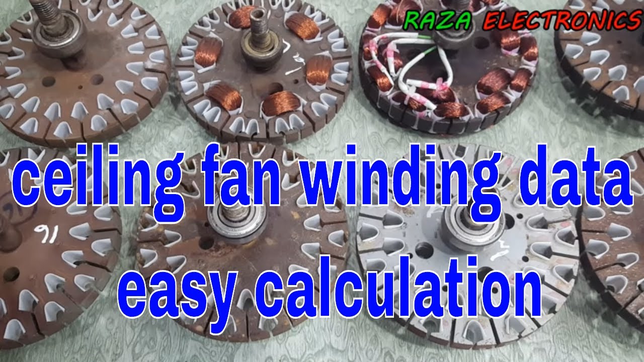 ceiling fan winding data calculation \an important trick about winding formula in Urdu hindi