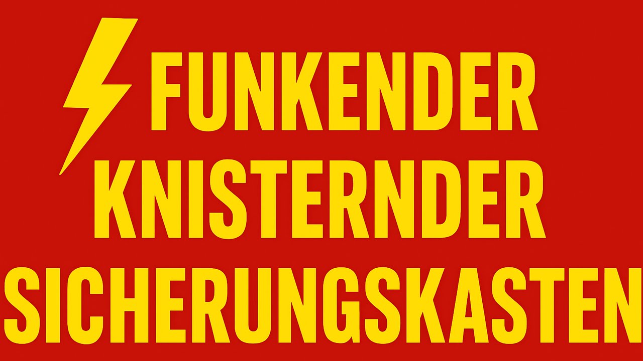 Sicherungskasten funkt, bildet Lichtbogen oder knistert? So behebst du das Problem