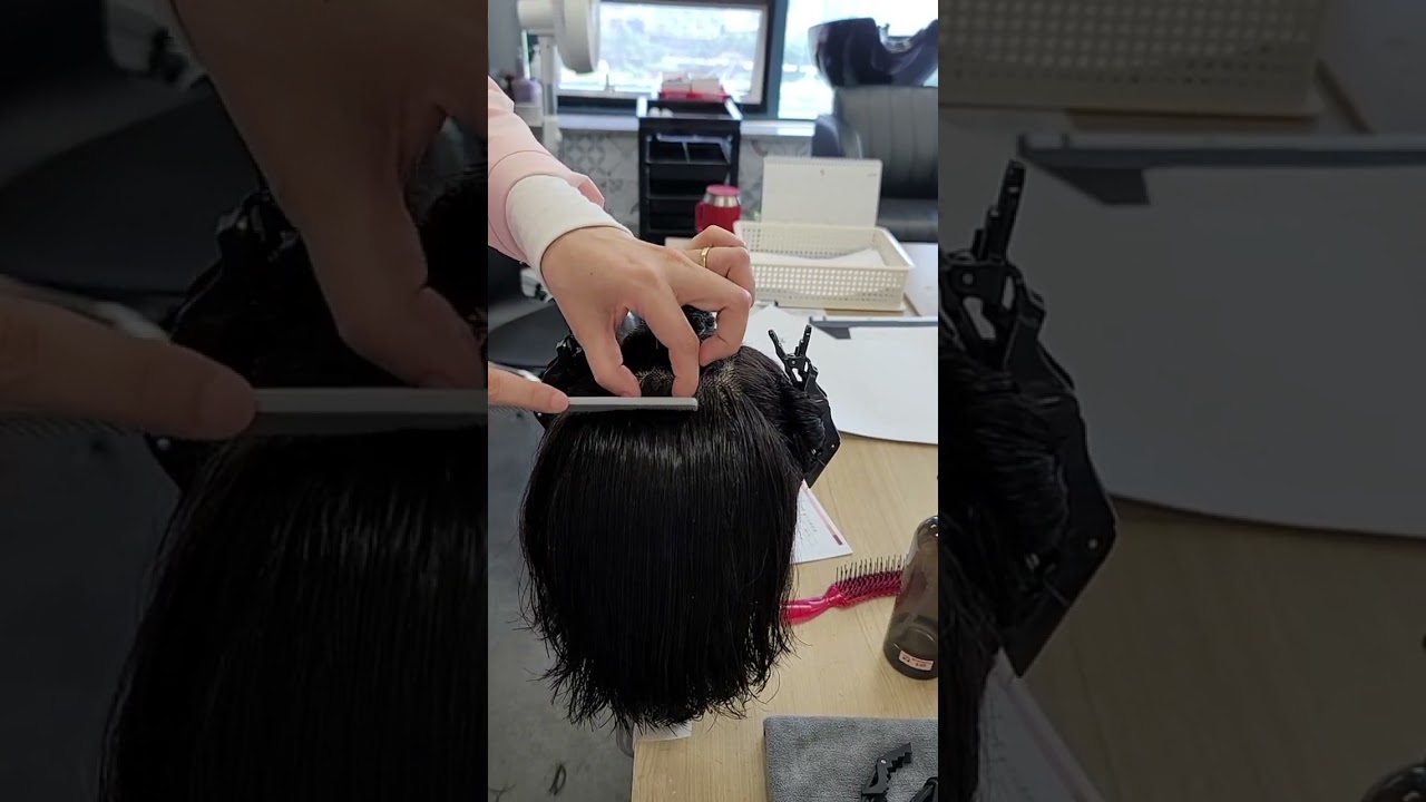 레이어헤어커트 피봇섹션 커트