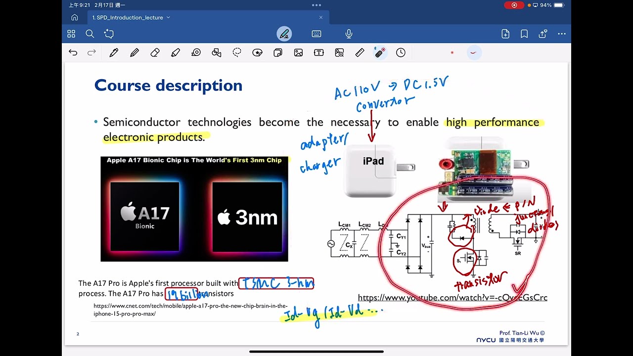 2025 L1: Introduction_Semiconductor Physics and Device半導體物理與元件