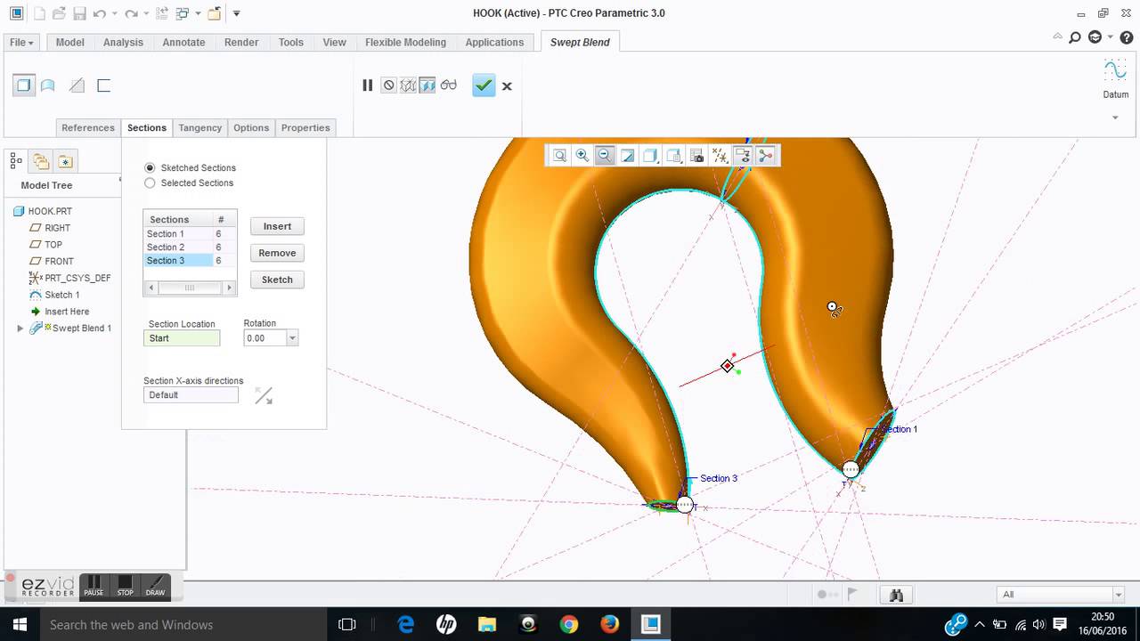 Crane Hook Design in PTC Creo 3.0
