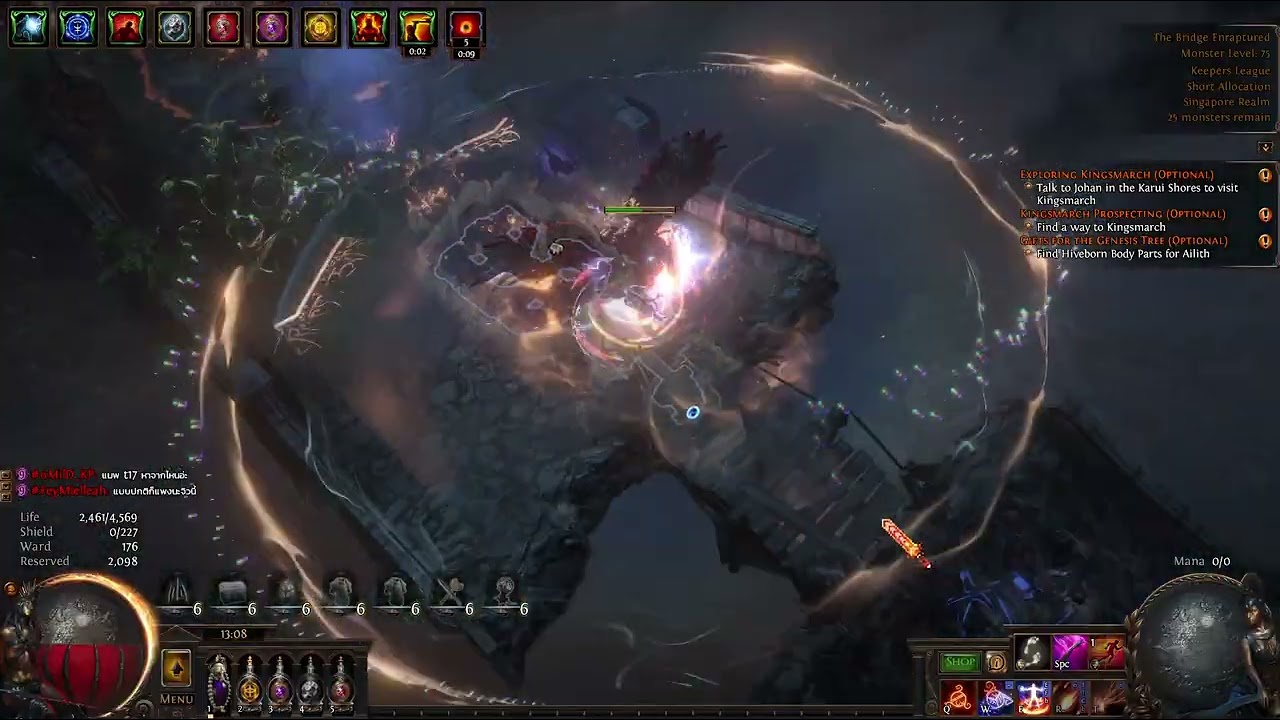 POE 3.27 Chieftain CWS Firestorm / RF / Detonate Dead of Scavenging Simulacrum Wave15