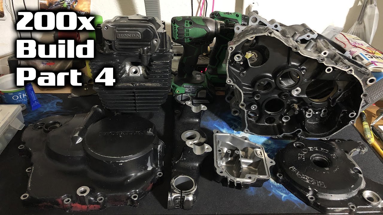 Honda ATC 200x Build - Part 4 - Tear Down - Motor, Engine, Top End, Cylinder Head, Rocker Arm, Seals