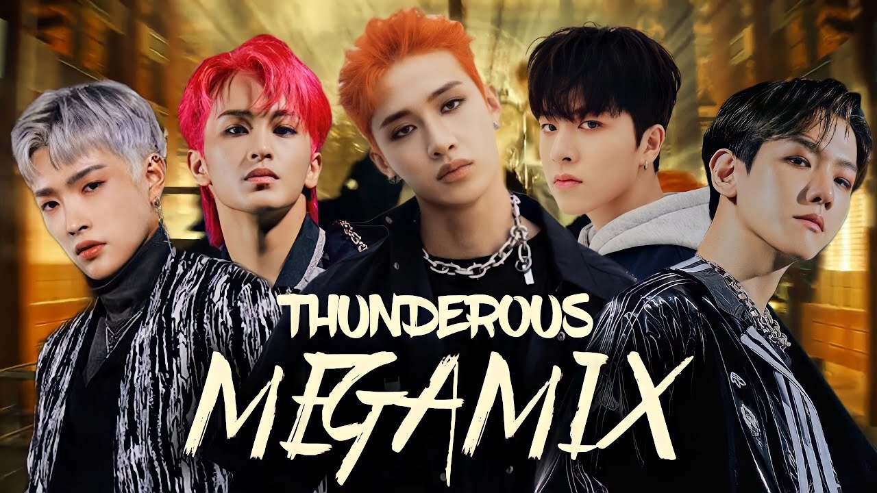 STRAY KIDS- THUNDEROUS MEGAMIX- (ft. Ateez, NCT 127, Treasure, SuperM and more)