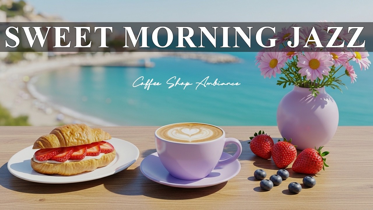Sweet Morning Jazz☕ Coffee Shop Ambiance & Smooth Jazz Piano for Work, Study & Good Mood.