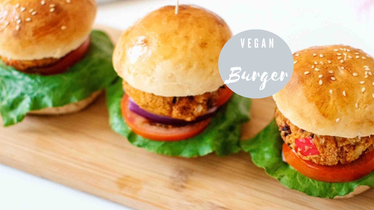Cauliflower Burger Vegan - Easy vegan Recipes Beginners