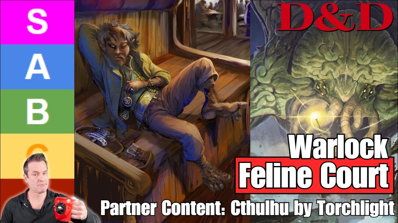 D&D 5.5: New Feline Warlock Subclass & 4 Feline Spells - Cthulhu By Torchlight - Partner Content