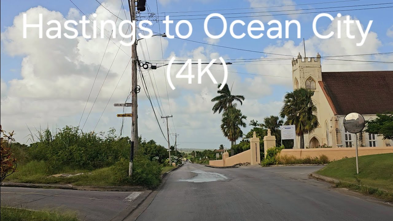Driving in Barbados - Hastings, Christ Church to Ocean City, St. Philip (4K)