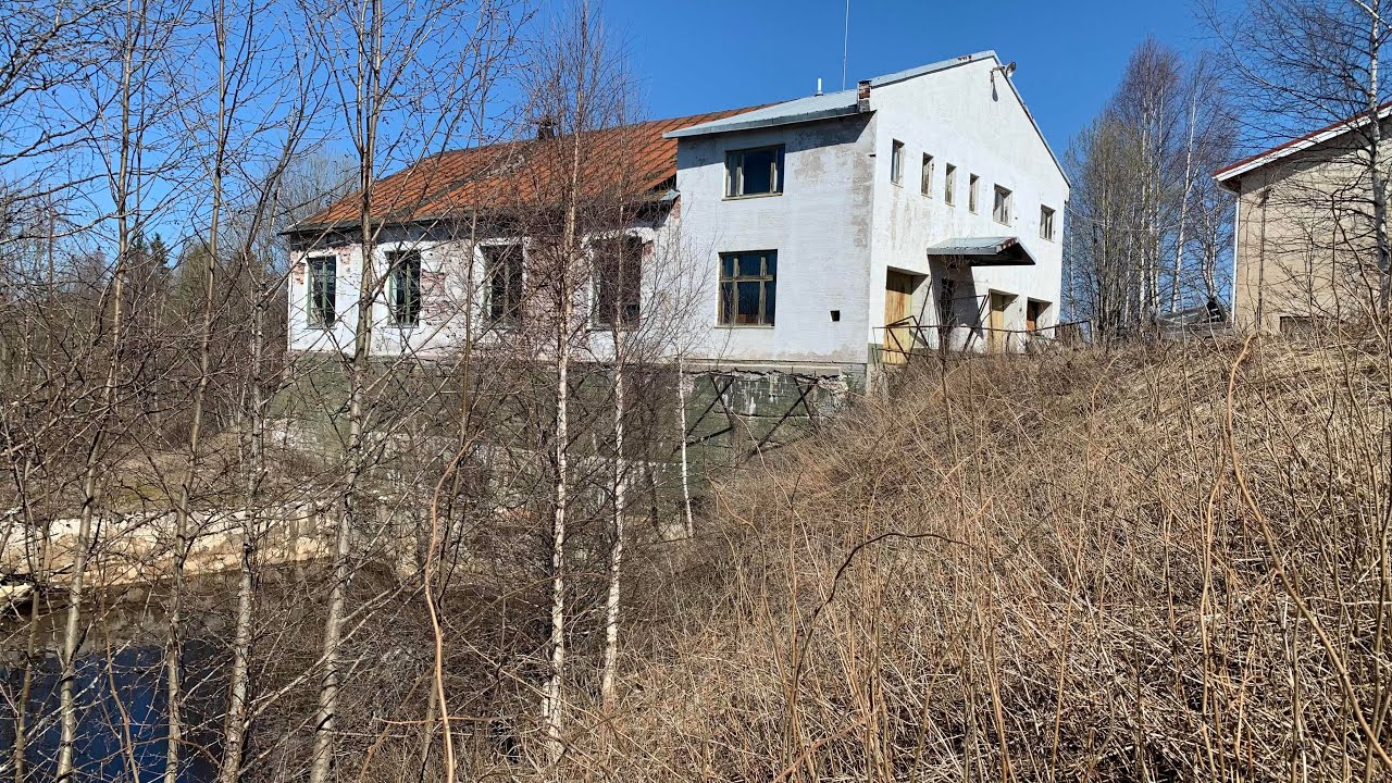 Old powerplant during spring