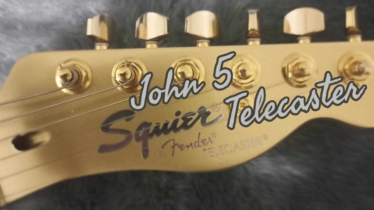 John 5 Squier Telecaster Frost Gold - #review & Sound Demo