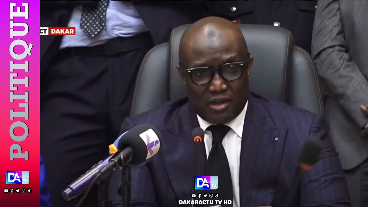 Déclaration du Ministre de L'intérieur Mouhamadou Makhtar Cissé