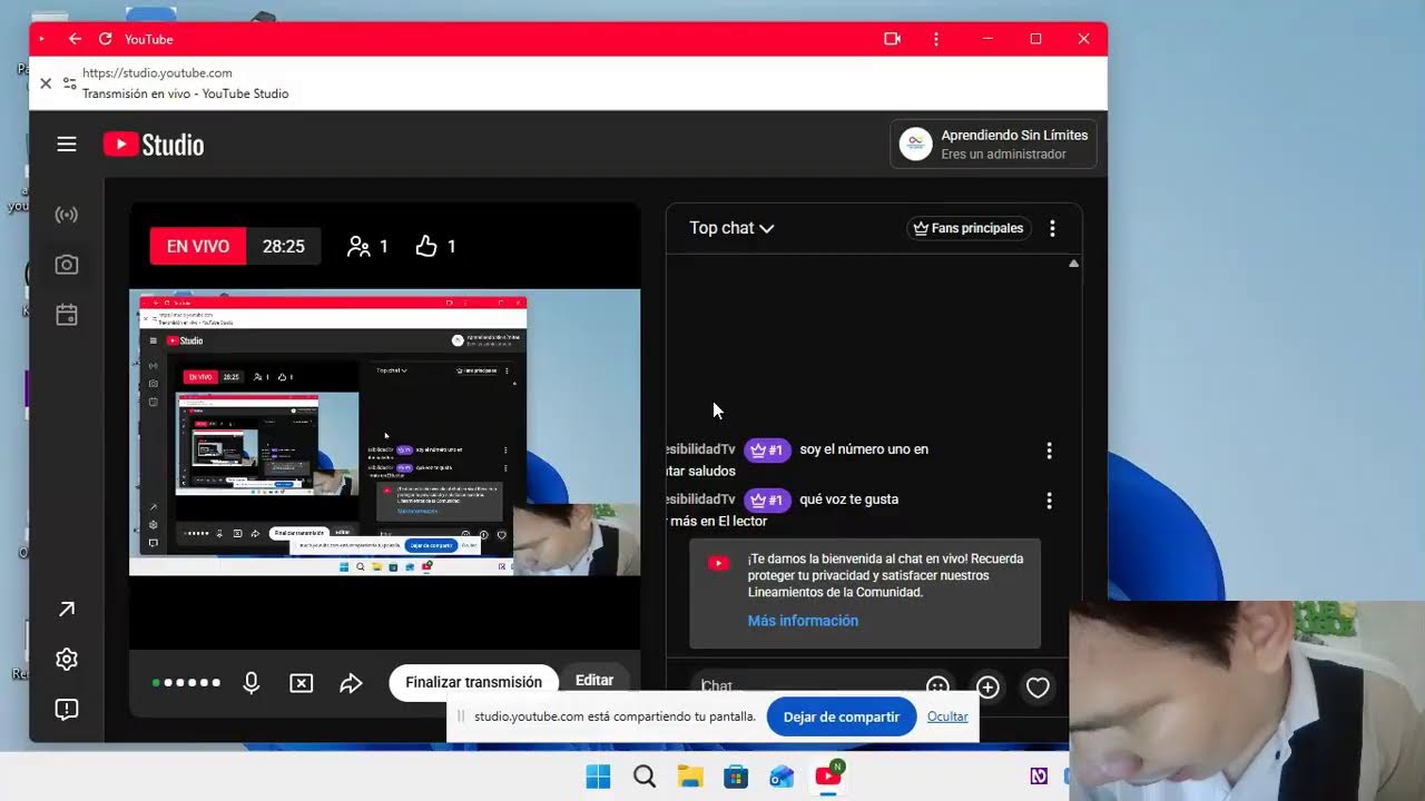 🔴 Primera Emisión en Directo – Aprendiendo Sin Límites Preguntas sobre Windows y NVDA