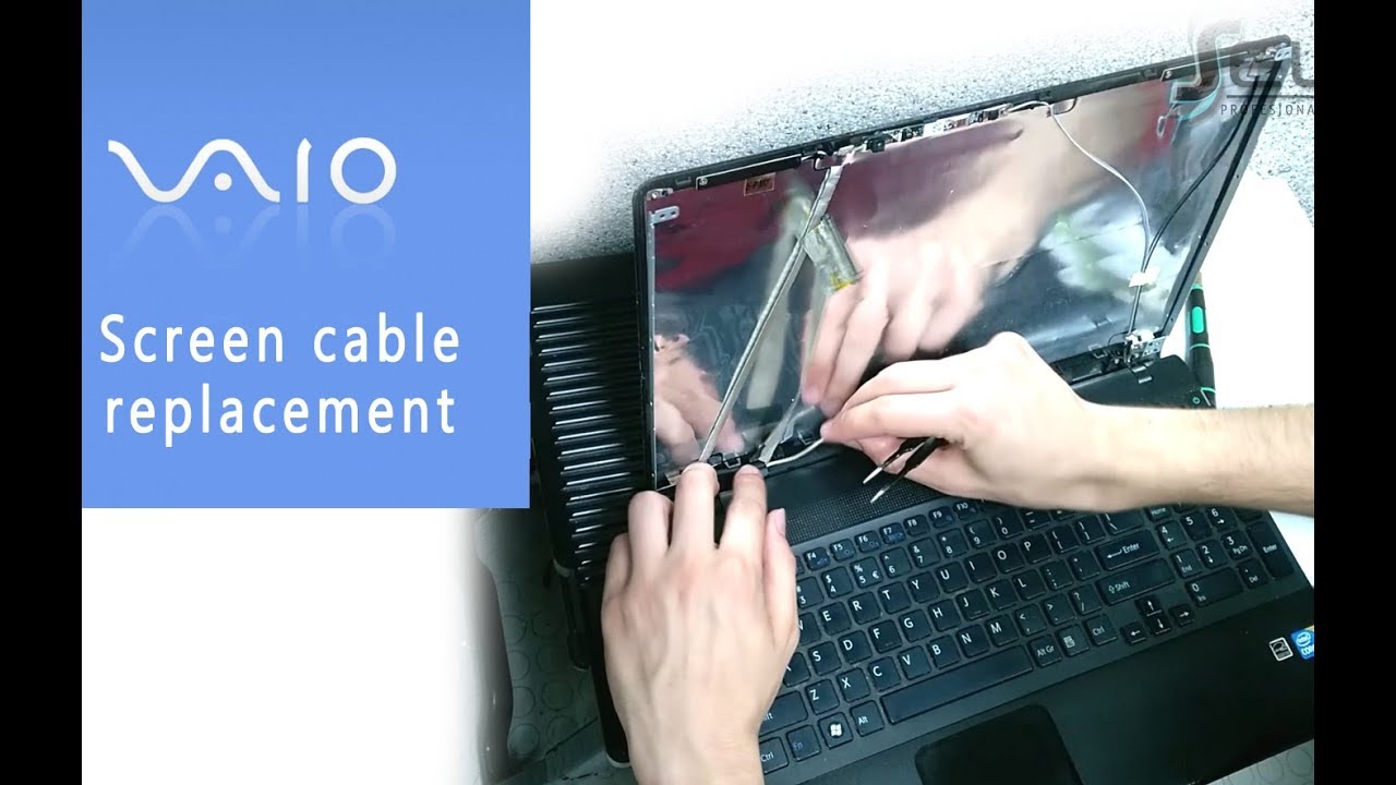 Sony Vaio PCG-71211M Screen Cable Flex Replacement  / Wymiana taśmy matrycy