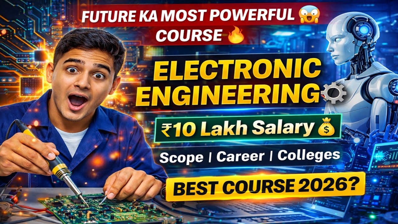 Electronic Engineering | Future Ka Most Powerful Course⚙️ | Career, Scope, Salary & College Details