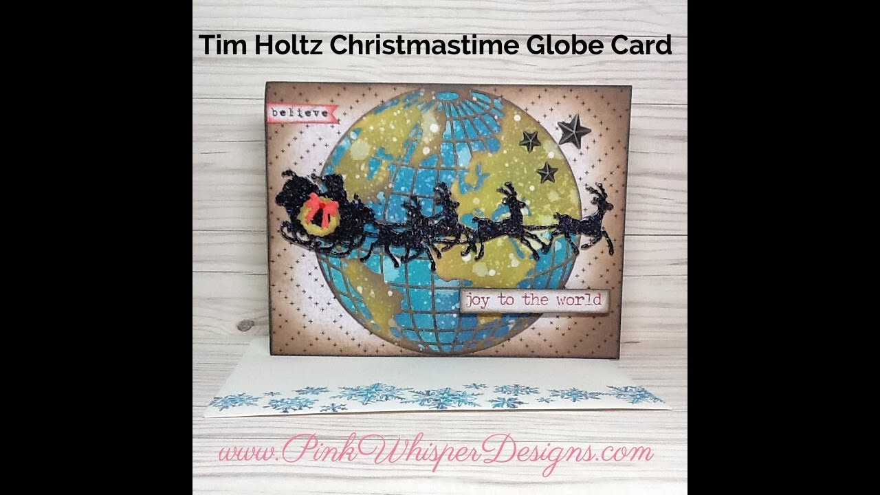 Tim Holtz Christmastime Globe Card