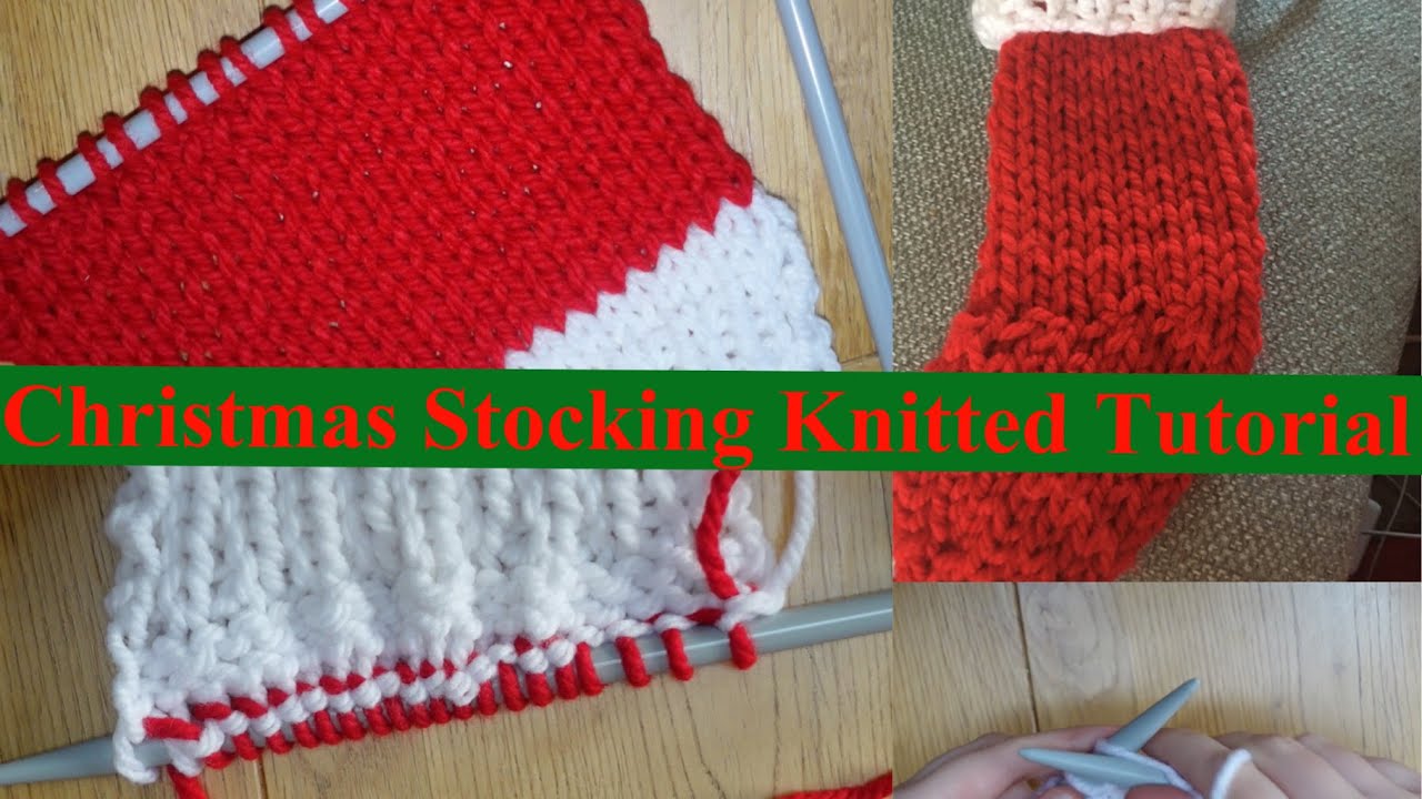 Christmas Stocking Knitting Tutorial | VLOGMAS DAY 3 | Bex's Life