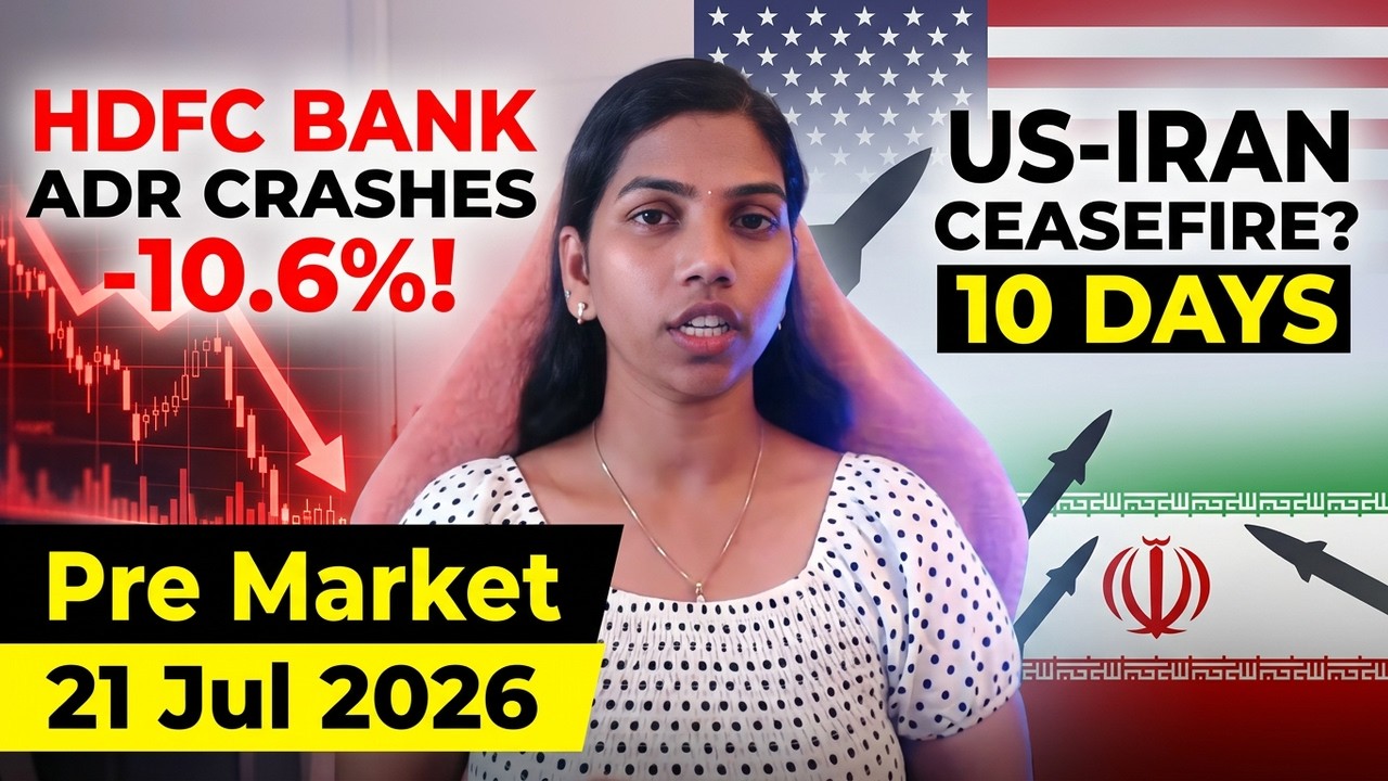 ADR HDFC Bank рухнули на 10,6%! &mdash; США: предложение о 10-дневном прекращении огня для Ирана, предр...