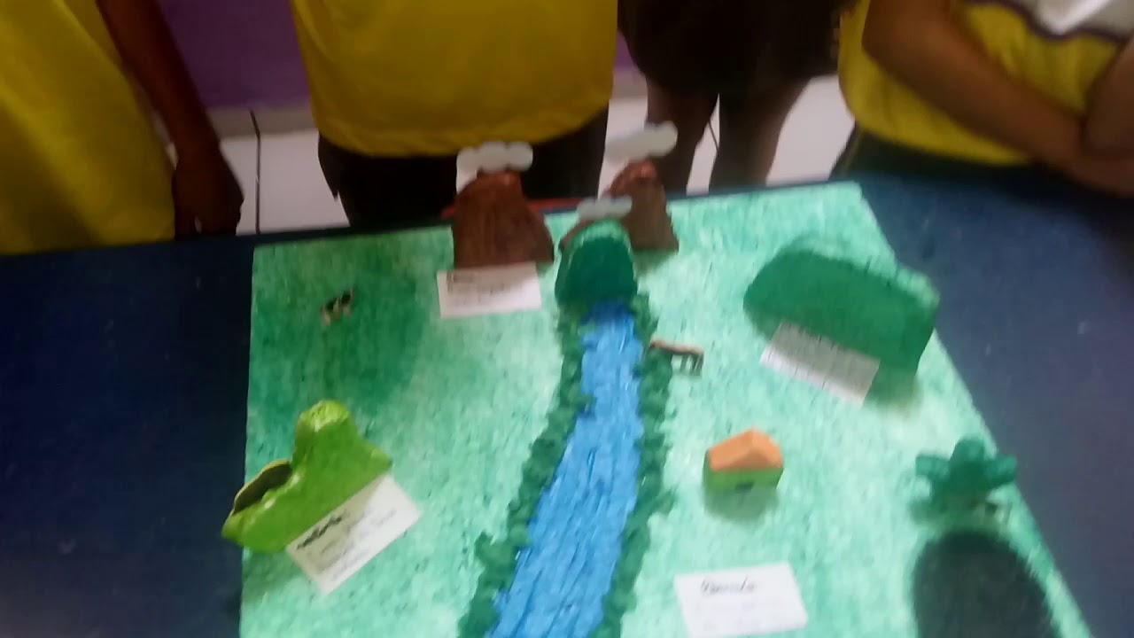 Maquete sobre o relevo