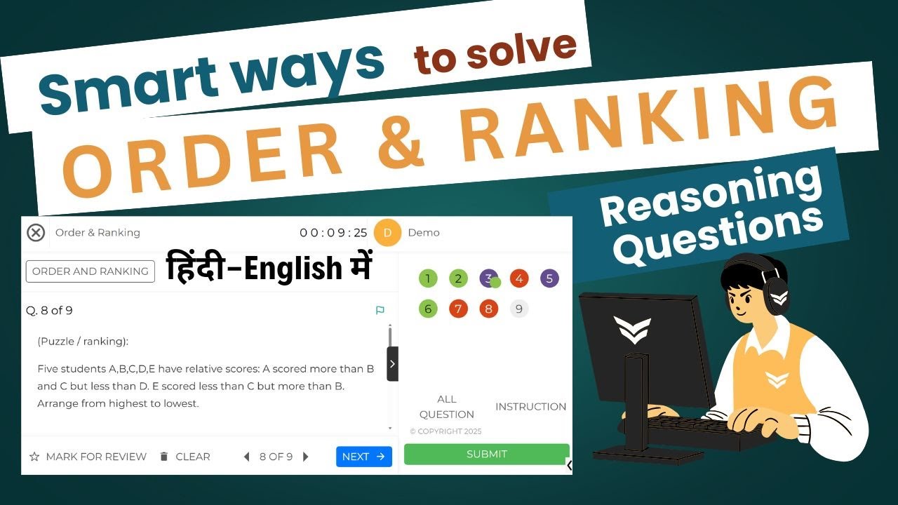 Order & Ranking Reasoning Tricks | Shortcut Formulas & Smart Solving for Order & Ranking