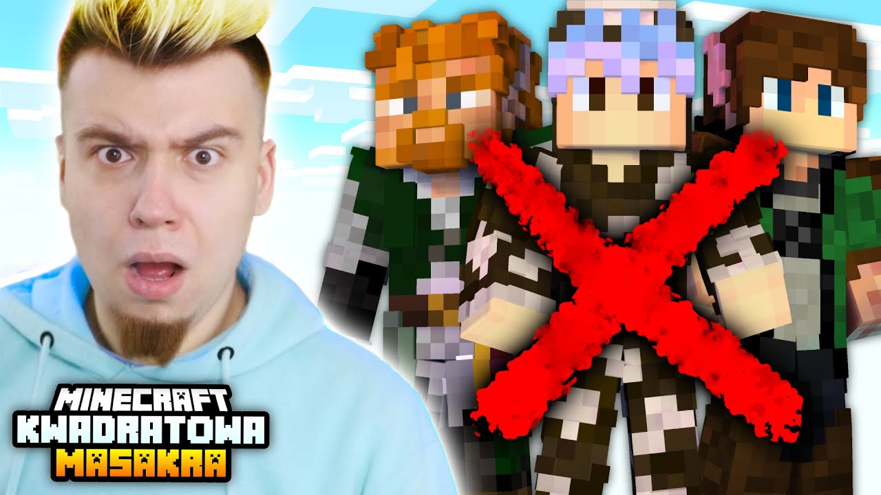 KONIEC GANGU XXL? DRAMA z THORKIEM... (Minecraft Kwadratowa Masakra)