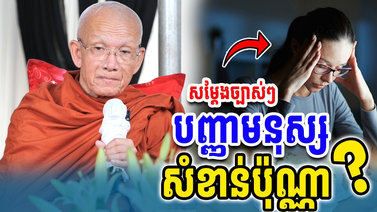 បញ្ញាមនុស្សសំខាន់ប៉ុណ្ណាl សម្ដេចតា ពិន សែម Dharma2025/ Sombo Dharma
