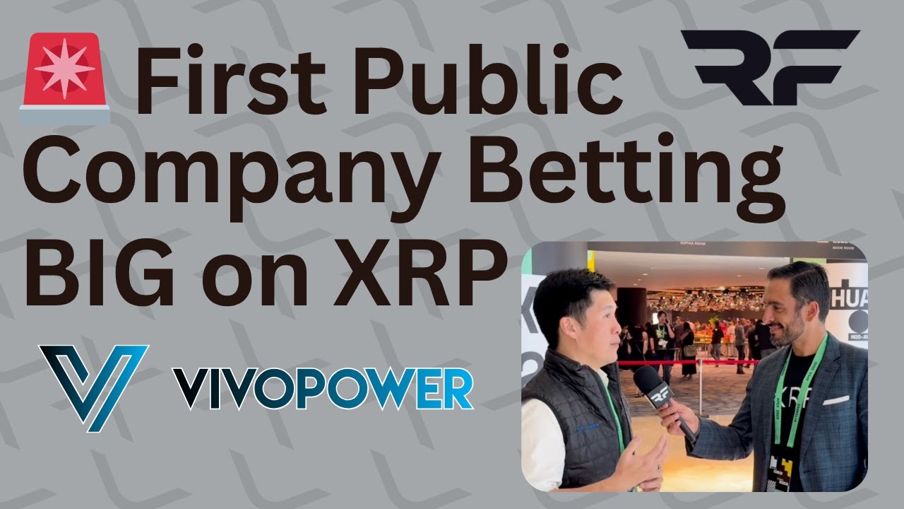VivoPower CEO on XRP Treasury Strategy & DeFi Future | Exclusive from XRPL Apex