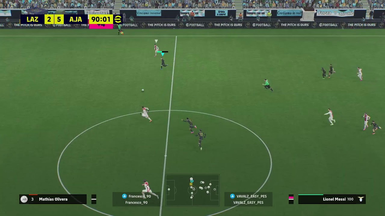 EMG over LAZIO VS AJAX