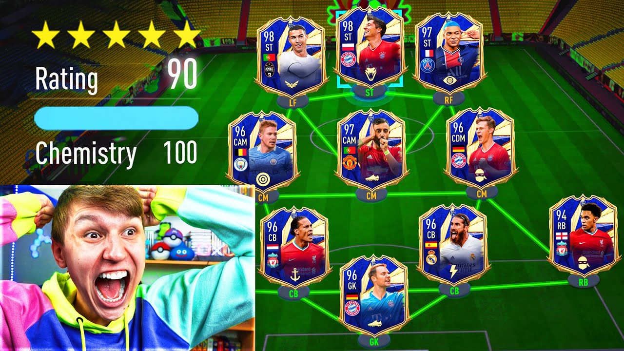 FULL TOTY TEAM!! 190 RATED FULL TEAM OF THE YEAR FUT DRAFT!! - FIFA 21