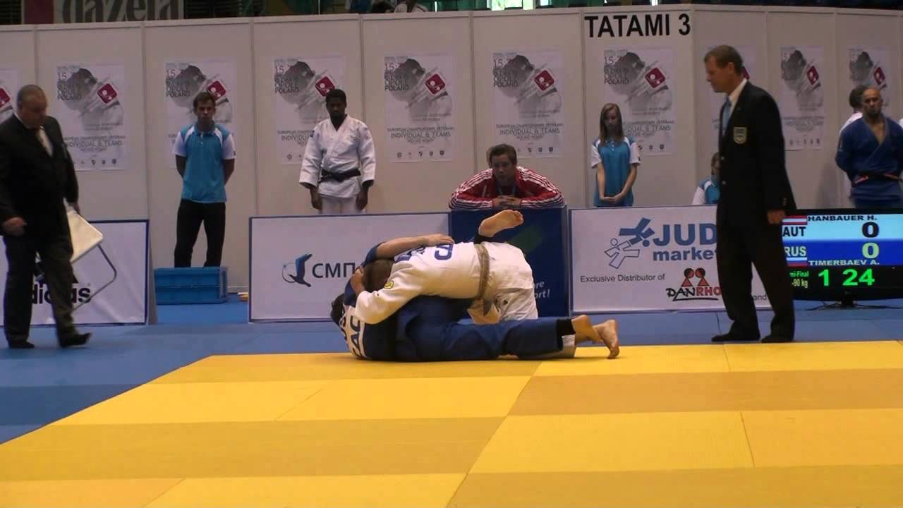 Judo Veterans EM 2012 Opola M2-90kg Hanbauer(AUT) - Timerbaev(RUS)