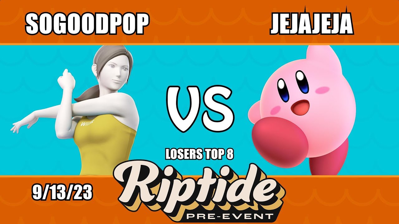 Riptide Prelocal - Losers Top 8 - SoGoodPop (Wii Fit) Vs. JeJaJeJa (Kirby)
