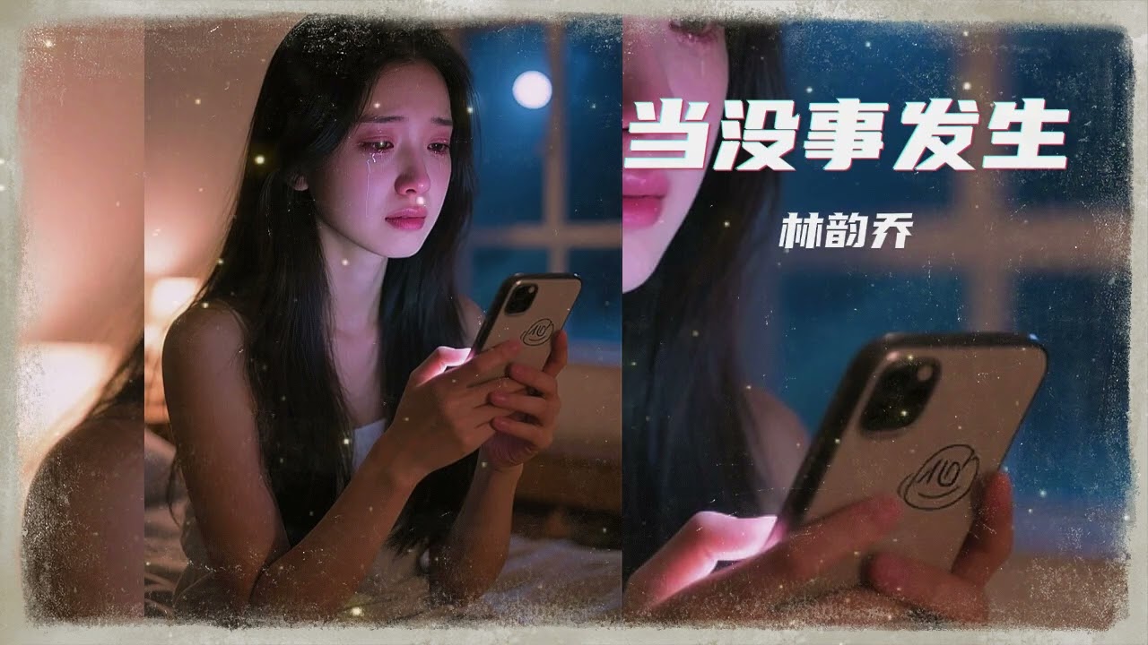 当没事发生 - 林韵乔 /粤语 (莫非我遇到他很爱他 不过是愚弄作罢 , 心痛吗可笑吗 一切已崩塌)(2025年 11 月更新歌 ) (動態歌詞)