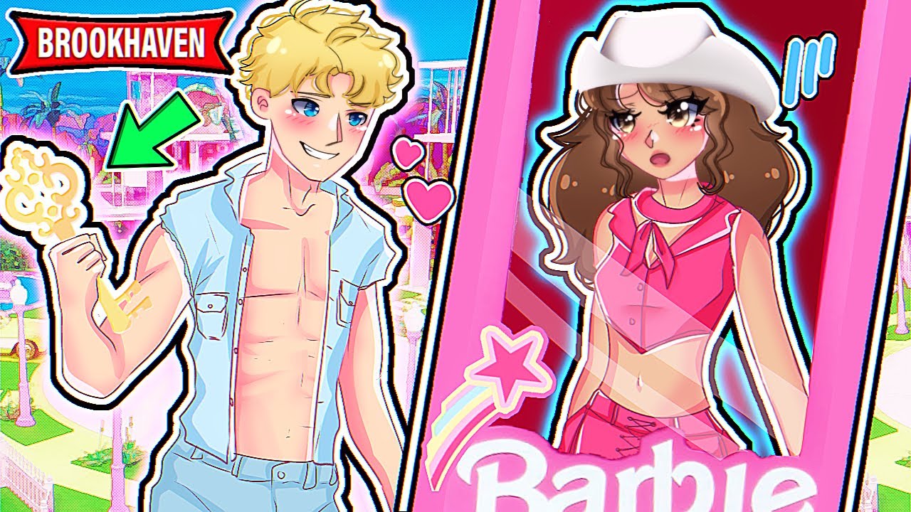Angel Enters BARBIE WORLD in Roblox Brookhaven!