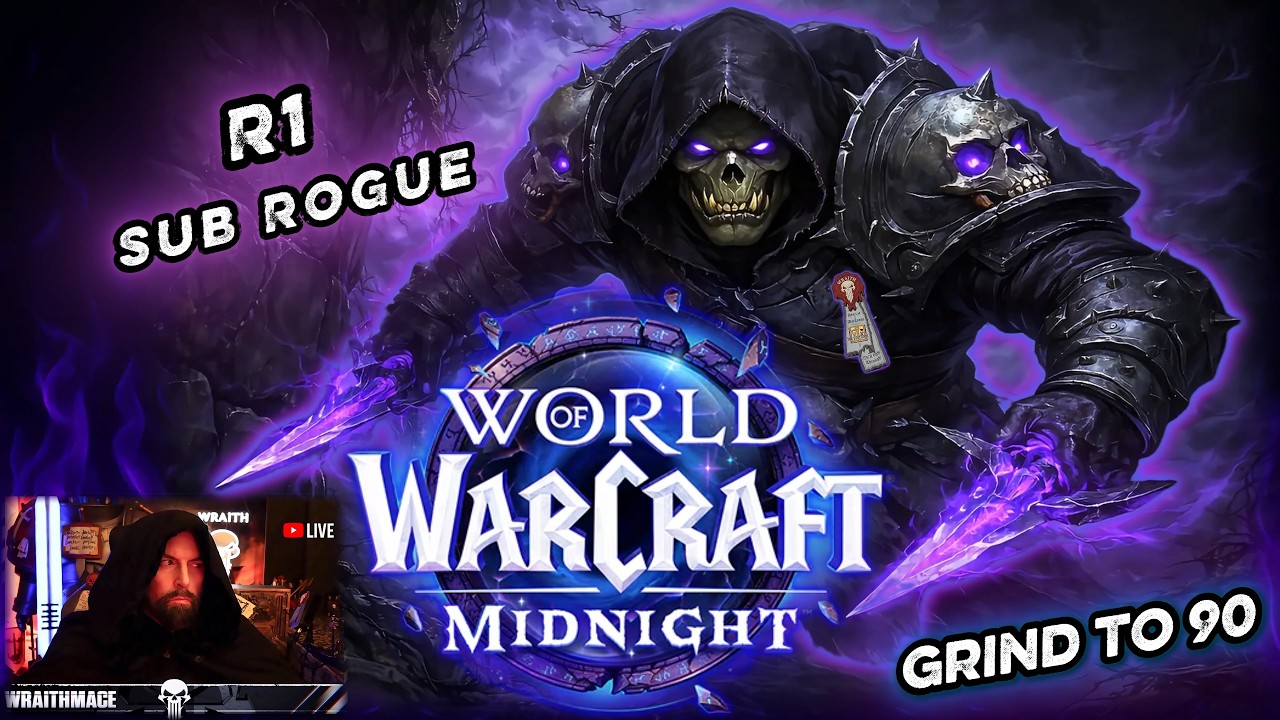 World of Warcraft Midnight LIVE | R1 Sub Rogue Push to 90 Before PvP Season - WoW After Dark