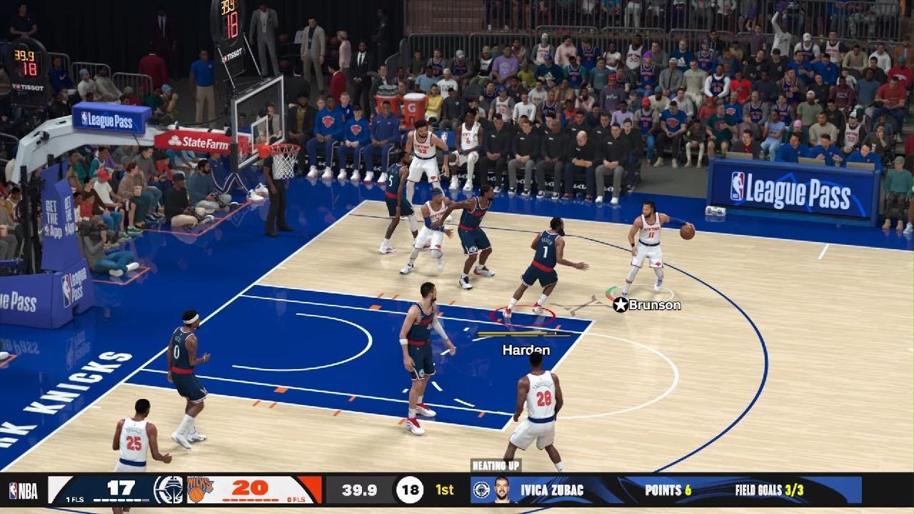NBA 2K26 Regular season, Clippers vs. Knicks, 26-10