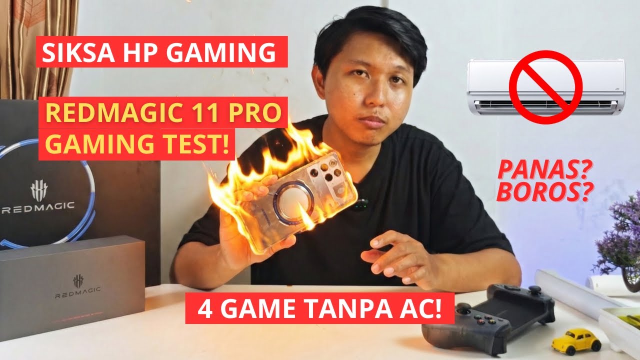 SIKSA REDMAGIC 11 PRO, BATERAINYA BOROS? 1 JAM MAIN 4 GAME!