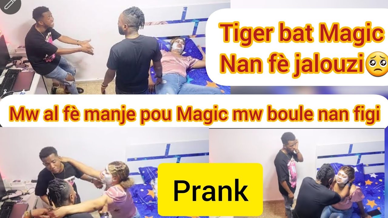 Prank/mw al fè mnje pou Magic mw boule nan figi Tiger manke fou li goumen ak Magic pou mw oooo