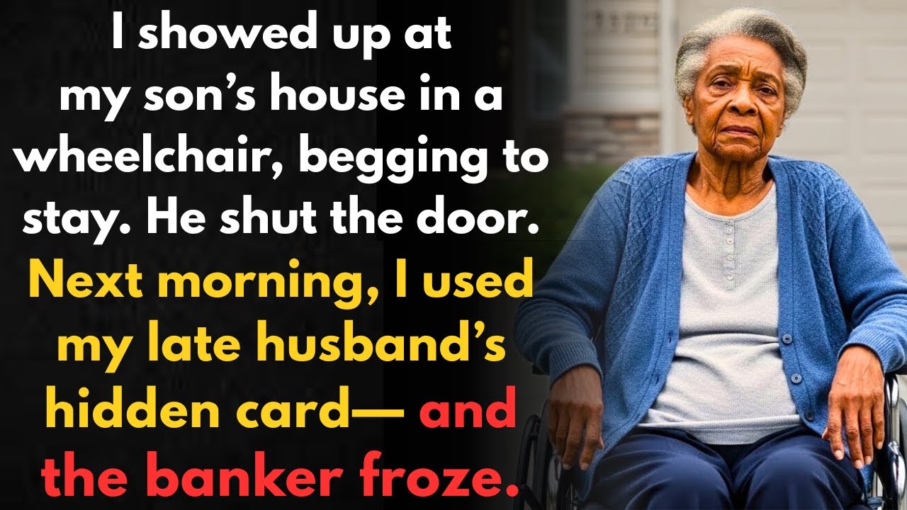 My son turned back on me in a wheelchair — so I unlocked my husband's plan.