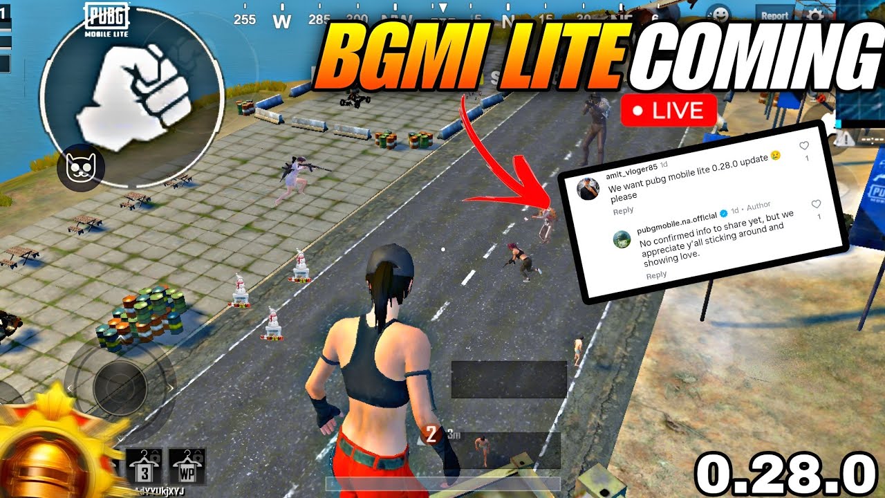PUBG MOBILE LITE LIVE 💕| PUBG LITE NEW UPDATE 0.28.0 | pubg mobile lite #pubglite #pubglitelive