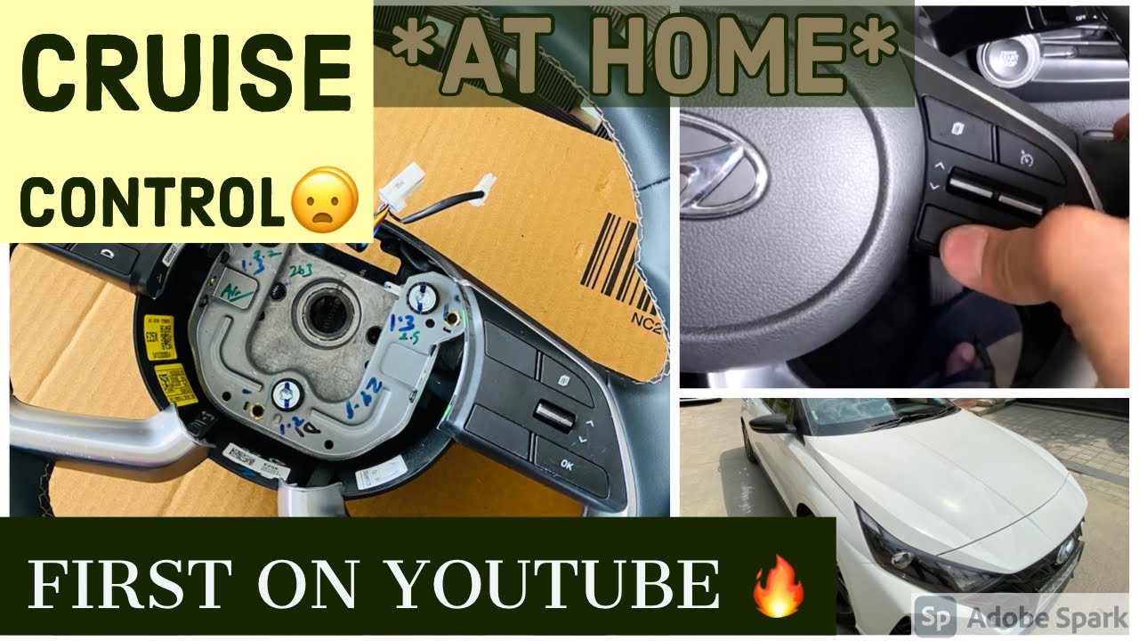 HOW to install CRUISE control in car❤️| working or not?🤔 YOUTUBE पे पहली बार😱| NEW i20🥺