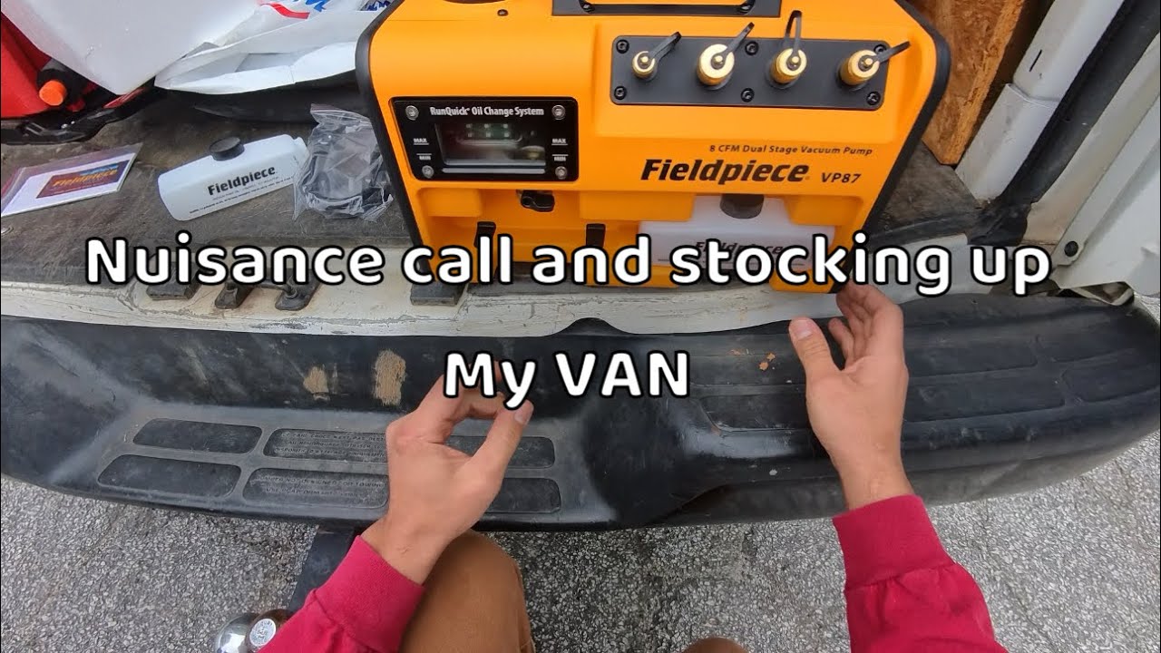 No heat call and stocking my van on this slow Tuesday #bluecollar #hvac #hvacsystem 