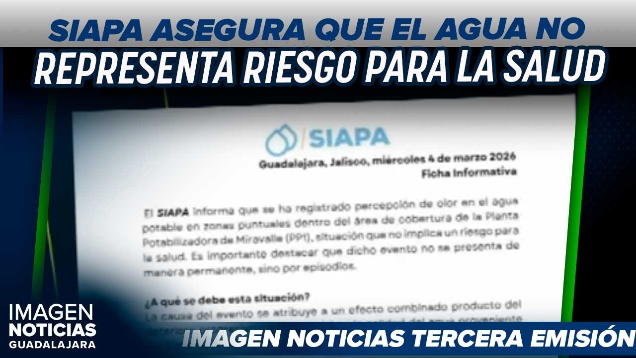 SIAPA confirma llegada de agua turbia y con mal olor en Jalisco | Noticias GDL con Ricardo Camarena