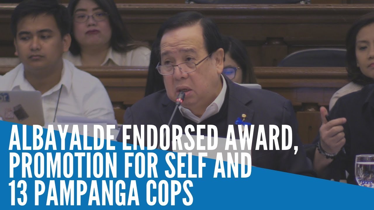 Albayalde endorsed award, promotion for self and 13 Pampanga cops