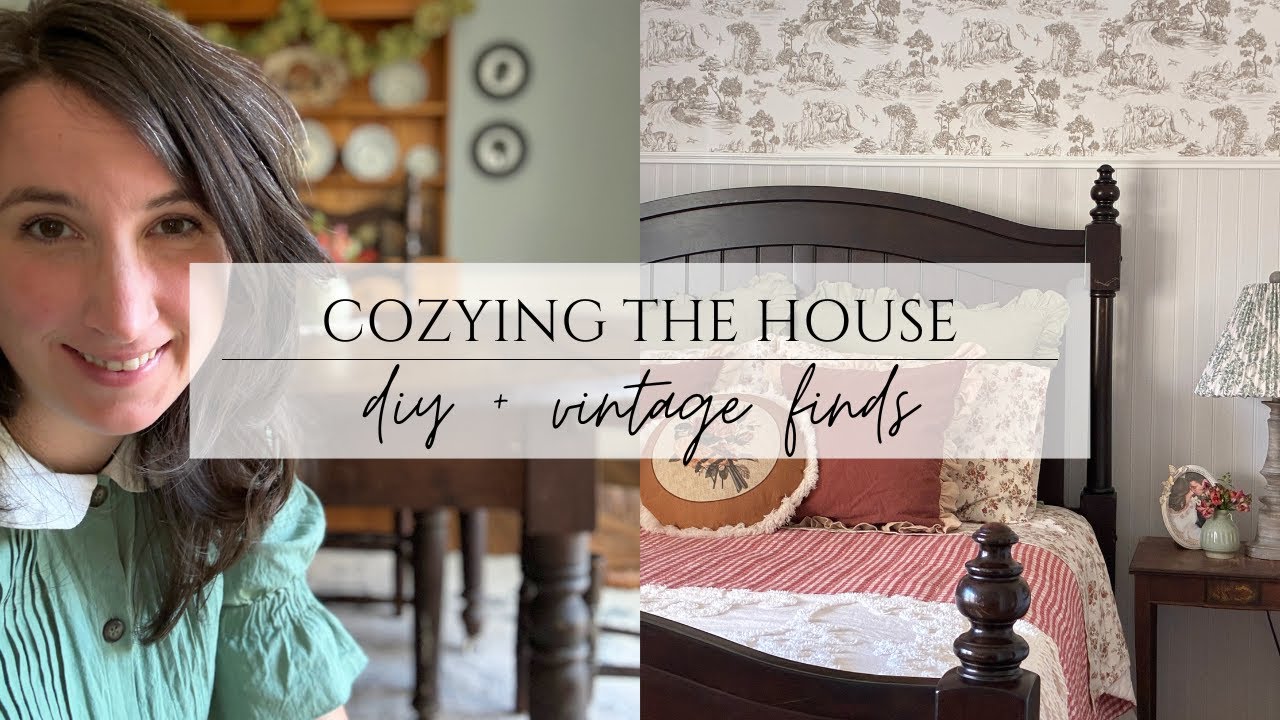 Cozying the House - Cottage Style Bedroom DIY - Thrift and Antique Finds