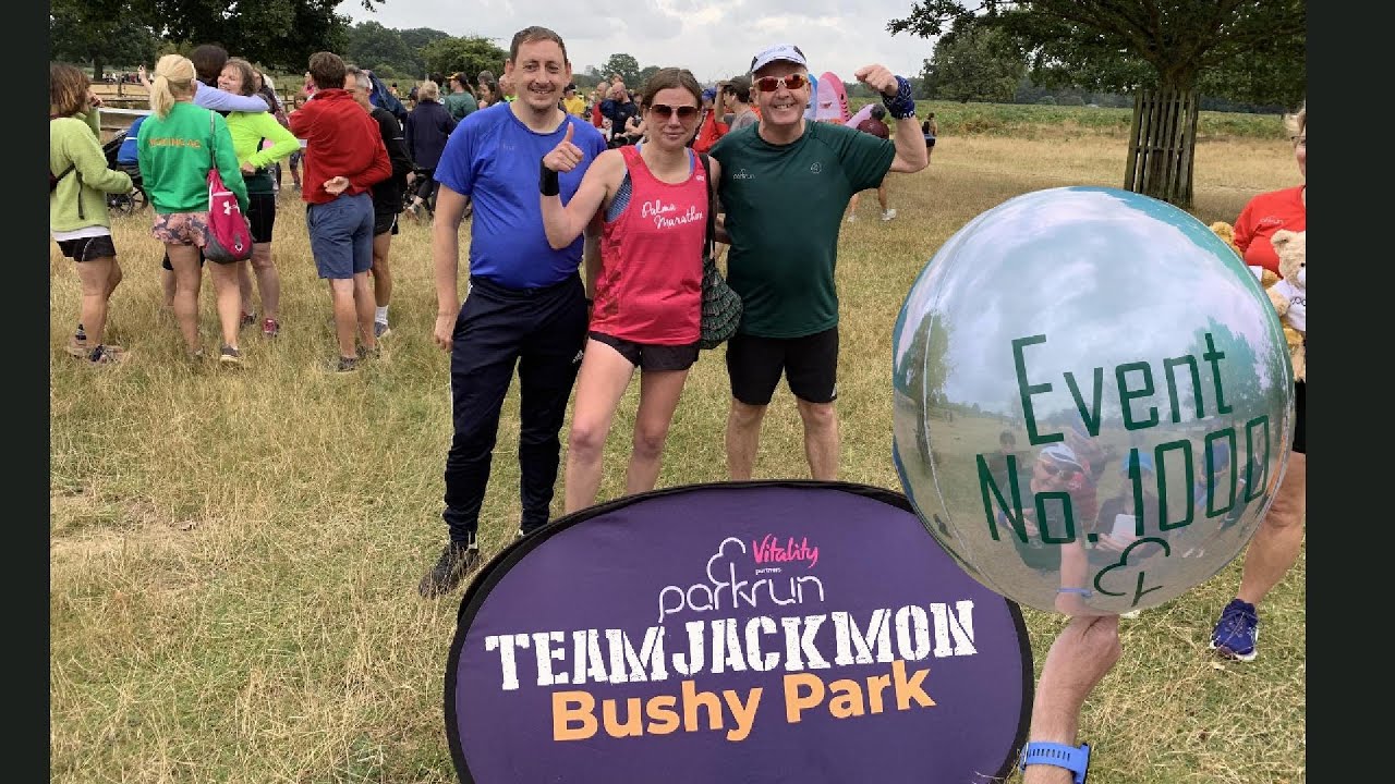 Bushy Parkrun Event 1000 - TeamJackMon Report 2024